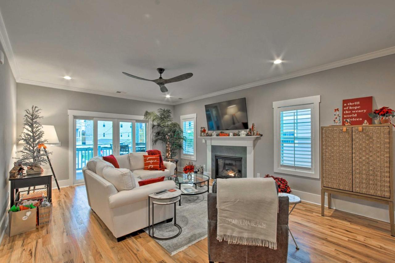Bright Coastal Abode With Porch And Beach Access! Carolina Beach Exterior foto
