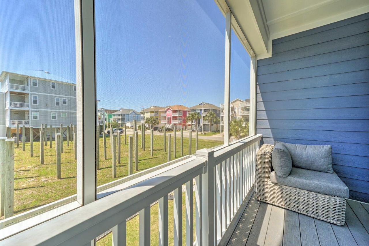 Bright Coastal Abode With Porch And Beach Access! Carolina Beach Exterior foto